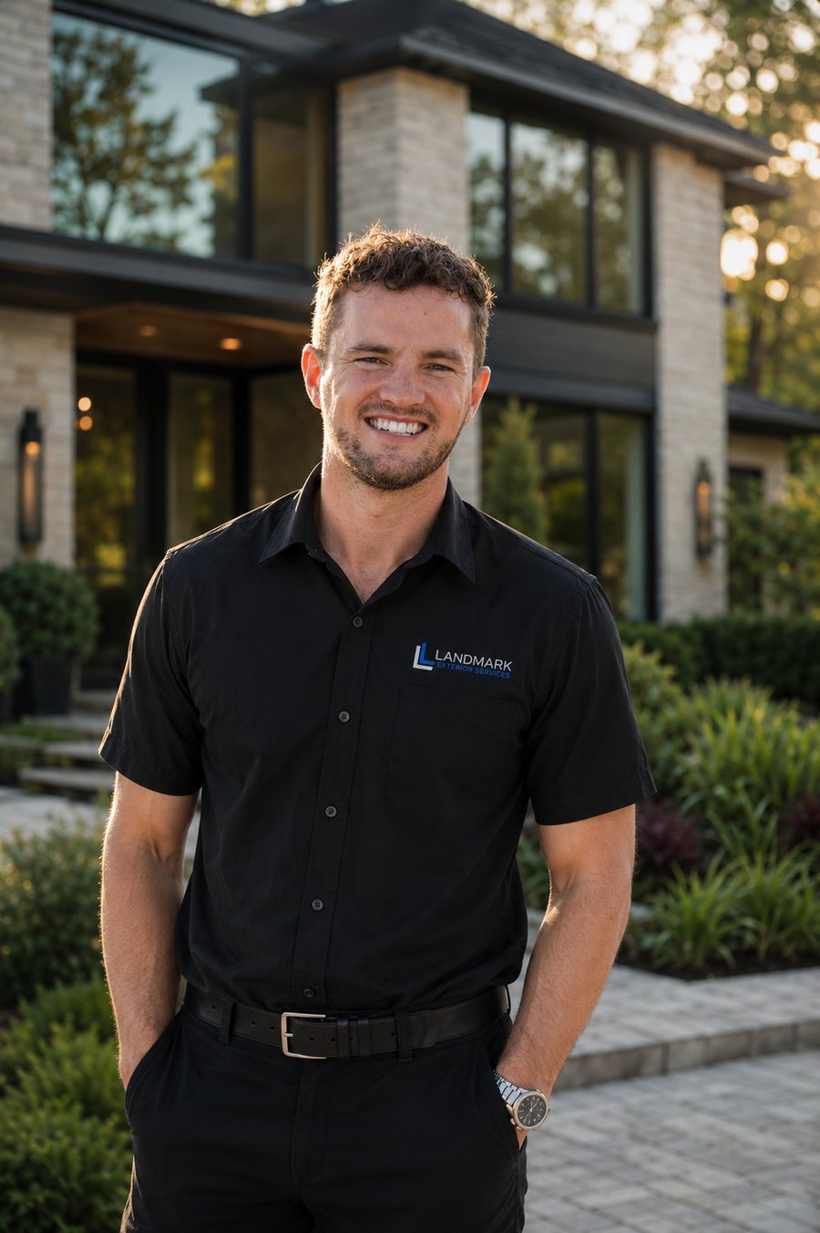 Trey Regester, owner of Landmark Exterior Services